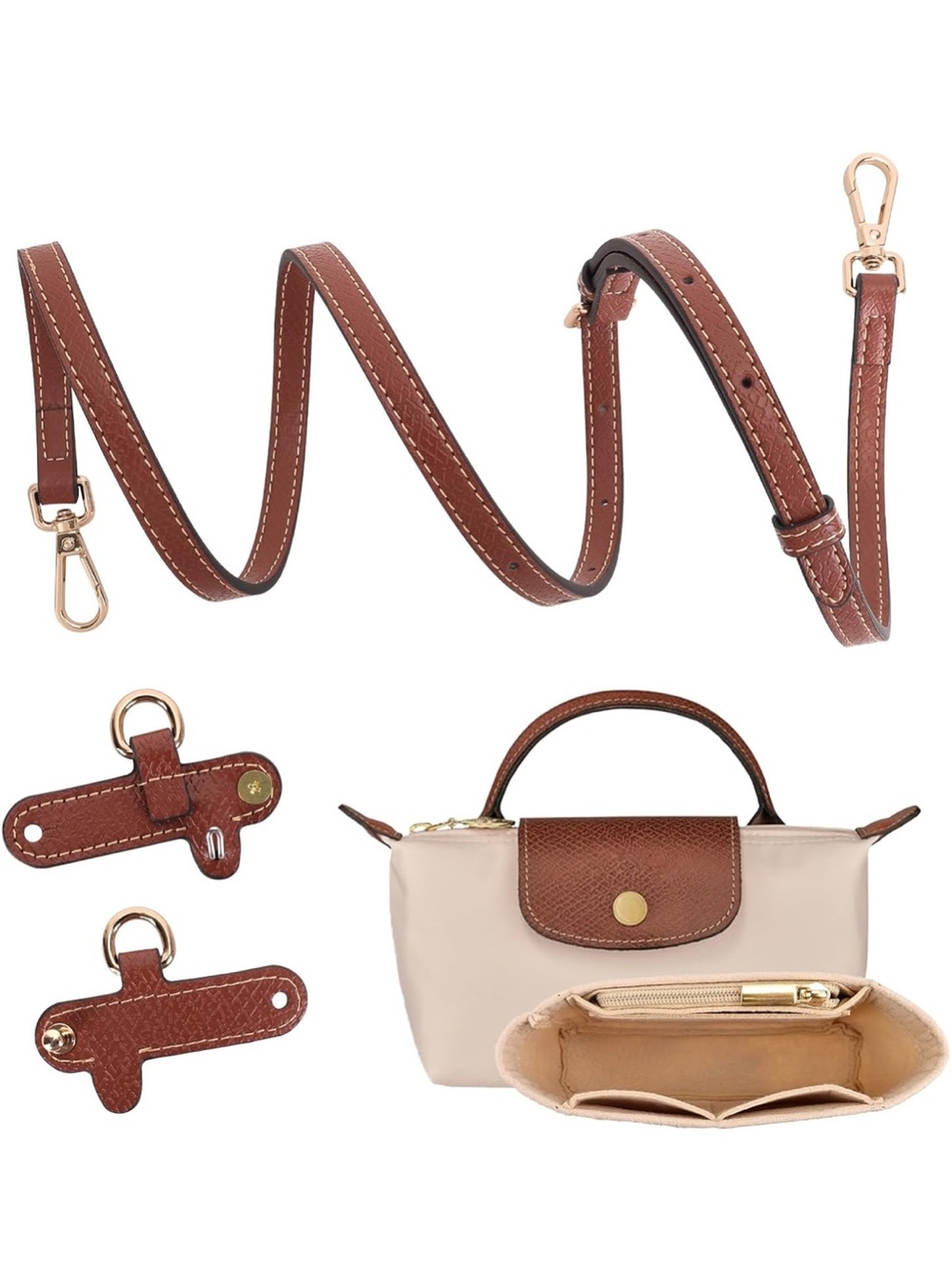 Longchamp Crossbody Bag with Strap & Organizer - Picture 2 of 2